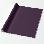 EINFARBIGES TRIPELBUDGET GESCHENKPAPIER<br><div class="desc">Add your own text and images to this plum purple template.</div>