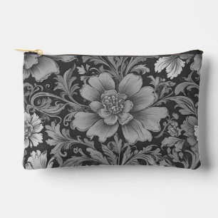 Einfarbiges Vintage-Blumenmuster Zubehörtasche