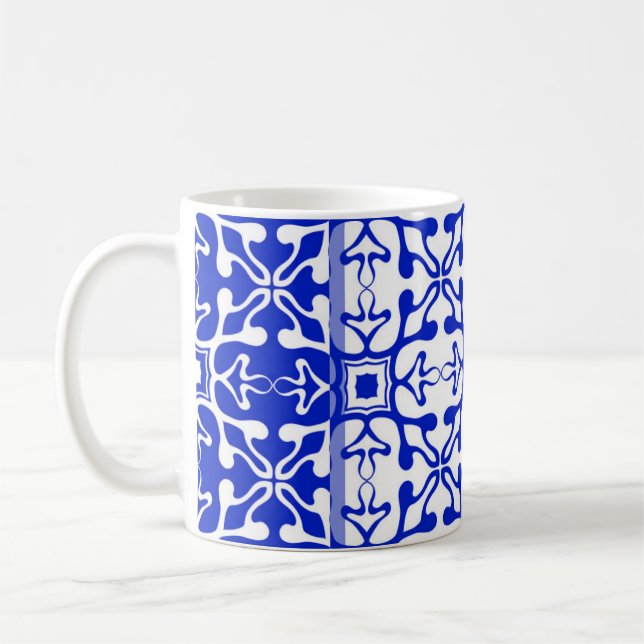 Einfarbiges Vintages Muster. Abstrakt Kaffeetasse (Links)