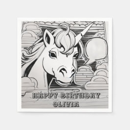 Einfärbung in Party Serviette