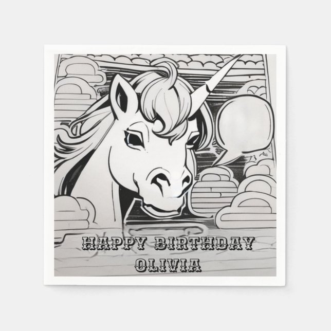 Einfärbung in Party Serviette (Vorderseite)