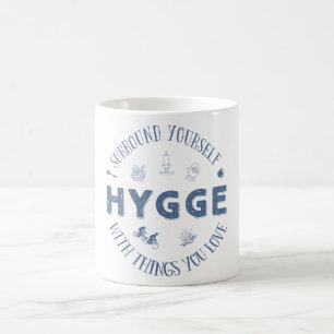 Einfassung sich W. Hygge (dunkelblauer Text) Kaffeetasse