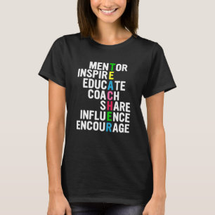Einfluss Bildung ermutigen Mentor inspirier c T-Shirt