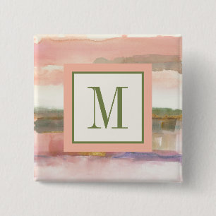 Einfluss des Monogramm-  der Linien-und Button