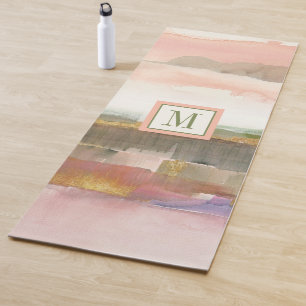 Einfluss des Monogramm-  der Linien-und Yogamatte