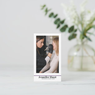 Einfluss, Minimalistische Social Media Makeup Arti Visitenkarte