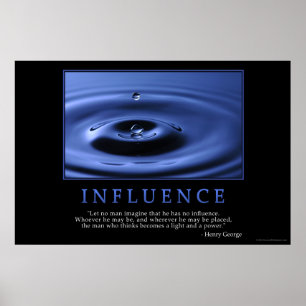 Einfluss-Plakat Poster