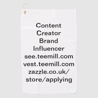 Einflussperson Golfhandtuch