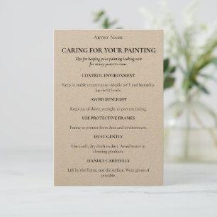 Einfügen der bearbeitbaren Kraft-Malerkarte Dankeskarte