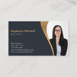 Einfügen von Foto Foto-Vorlage Real Anwesen Agent  Visitenkarte