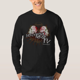 Einfühlsam-Entwurf-Mens-Lang-Hülse-Querstation T-Shirt