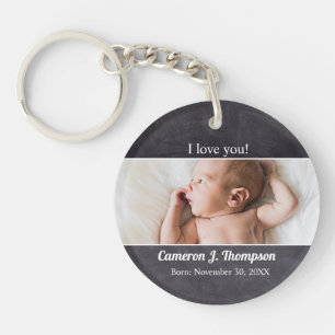 Einführung Baby Foto Personalisiert verschenken Schlüsselanhänger