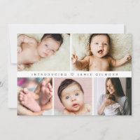 Einführung der Baby-Geburtsstatistik Fotos Collage