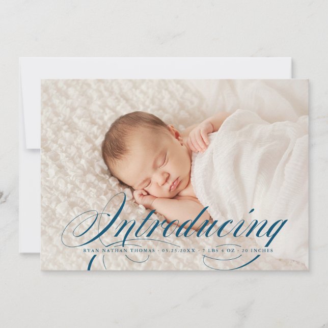 Einführung des eleganten Vollblutjungen Fotos New  Ankündigung (Vorderseite)