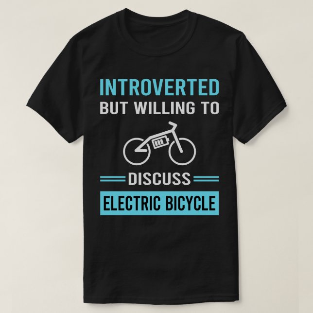 Einführung des Elektro-Fahrrads E Bike Ebike T-Shirt (Design vorne)