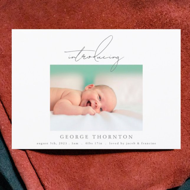 Einführung einer einfachen Frame-Foto-Geburtsankün Ankündigung (Von Creator hochgeladen)