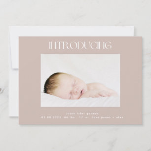 Einführung eines beigefarbenen, einfachen Zwei-Fot Ankündigung