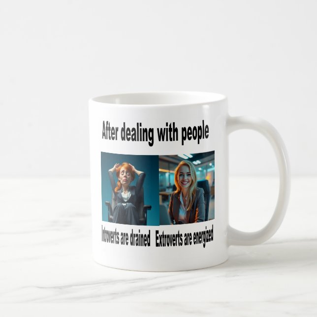 Einführung/Extrovertierte Kaffee-Tasse Kaffeetasse (Rechts)