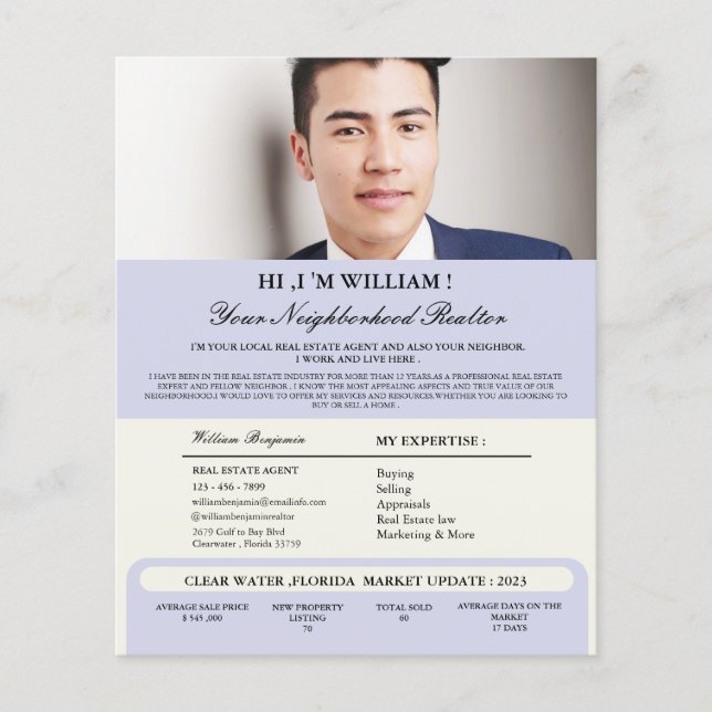 Einführung in das echte Anwesen Marketing Werbung Flyer (Vorne)