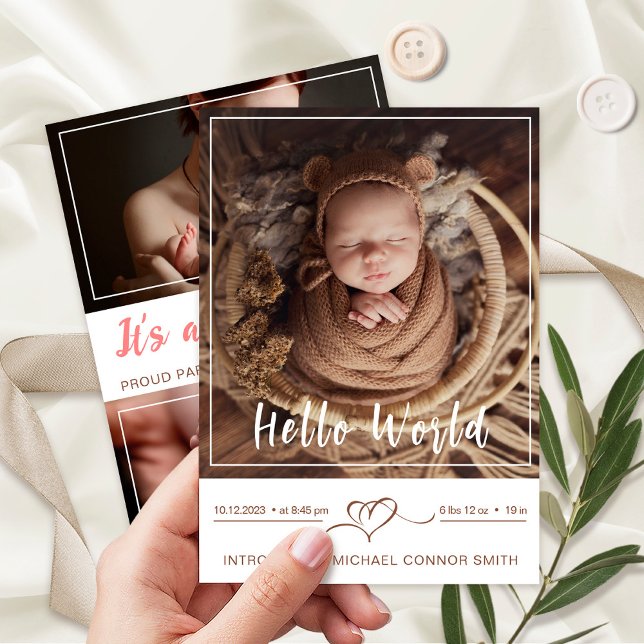 Einführung in das Foto der Neugeborenen Baby Boy B Ankündigung (Von Creator hochgeladen)