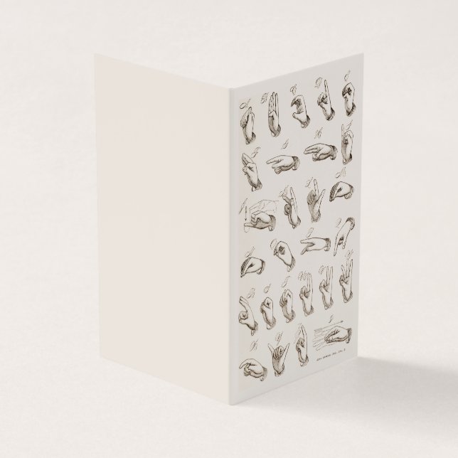 Einführung in die Vintage ASL-Signatur Visitenkarten (Vorderseite)