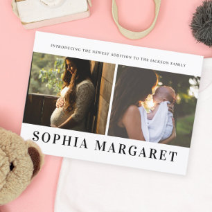 Einführung in unser neues Foto Birth Ankündigung