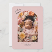 Einführung von Baby Girl Foto Geburtserklärung