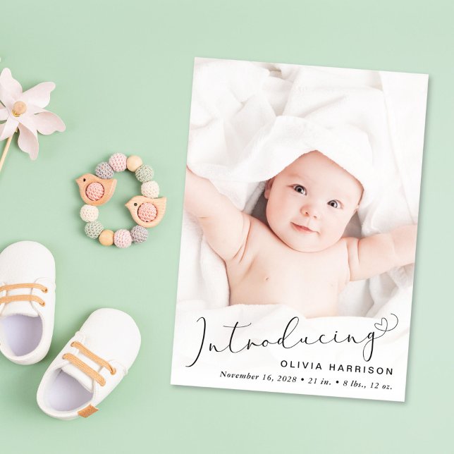 Einführung von Foto Akrylus Geburtserklärung Acryleinladungen (Von Creator hochgeladen)