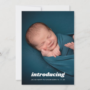 Einführung von Foto Baby Birth Ankündigung