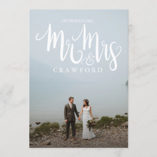 Einführung von Frau Elopement Einladung