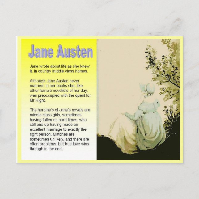 Einführung von Jane Austen Postkarte (Vorderseite)