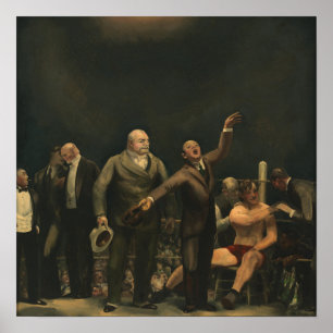 Einführung von John L. Sullivan von George Bellows Poster