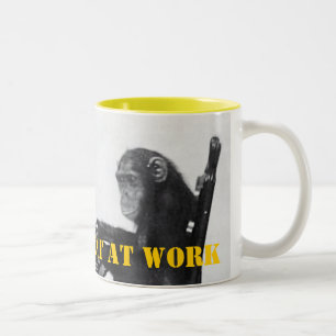 Eingabe des Affen Zweifarbige Tasse