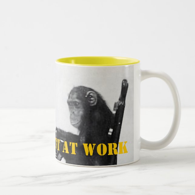 Eingabe des Affen Zweifarbige Tasse (Rechts)