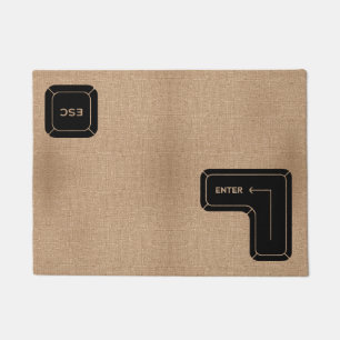 Eingabe und Escape-Taste Design Computer Funny Wil Fußmatte