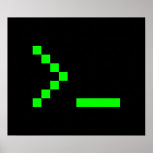 Eingabeaufforderung für den Text alter Schule Poster