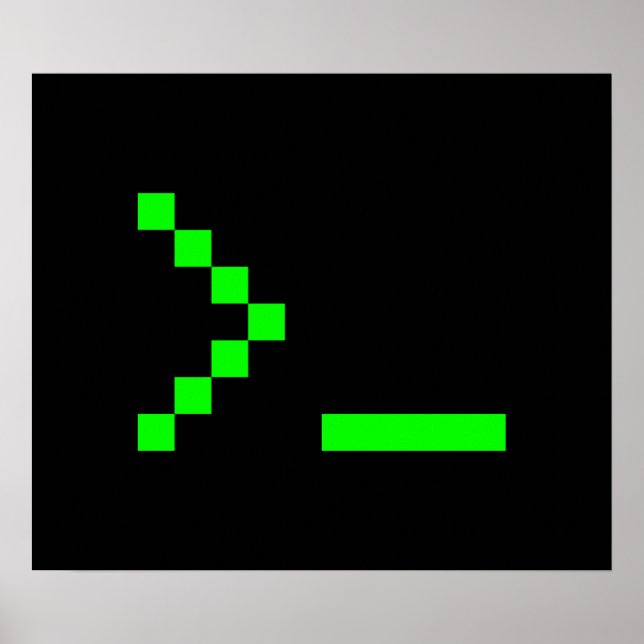 Eingabeaufforderung für den Text alter Schule Poster (Vorne)