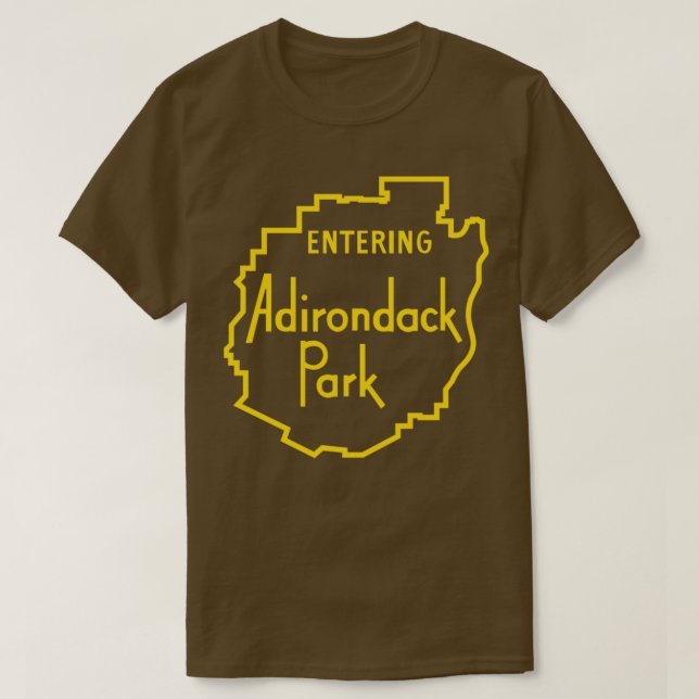 Eingang Adirondack Park Sign Adirondack T-Shirt (Design vorne)
