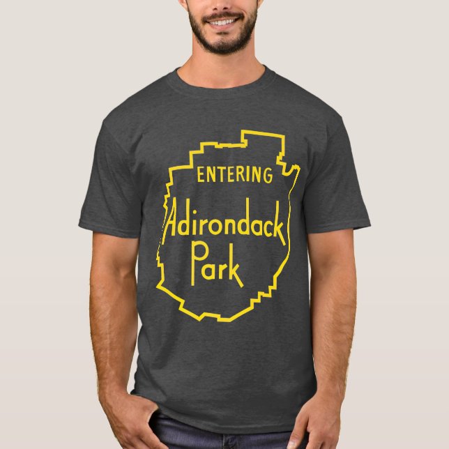 Eingang Adirondack Park Sign Adirondacks T-Shirt (Vorderseite)