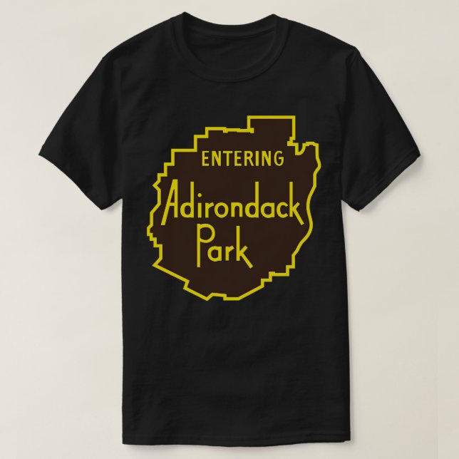 Eingang Adirondack Park Sign T-Shirt (Design vorne)