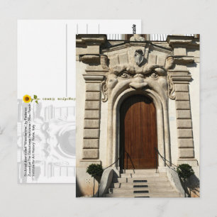Eingang der Bibliotheca Hertziana. Rom, Italien Po Postkarte