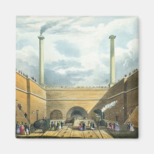 Eingang der Eisenbahn bei Edge Hill, Liverpool, p Magnet