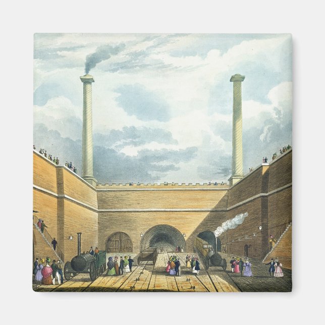 Eingang der Eisenbahn bei Edge Hill, Liverpool, p Magnet (Vorne)