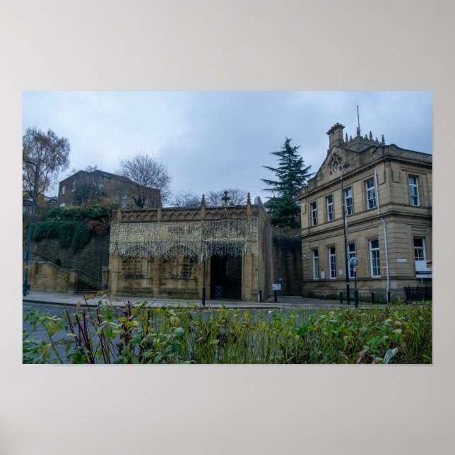 Eingang der Kathedrale von Bradford Poster (Vorne)