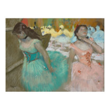 Eingang der Maskentänzer Degas Canvas Print