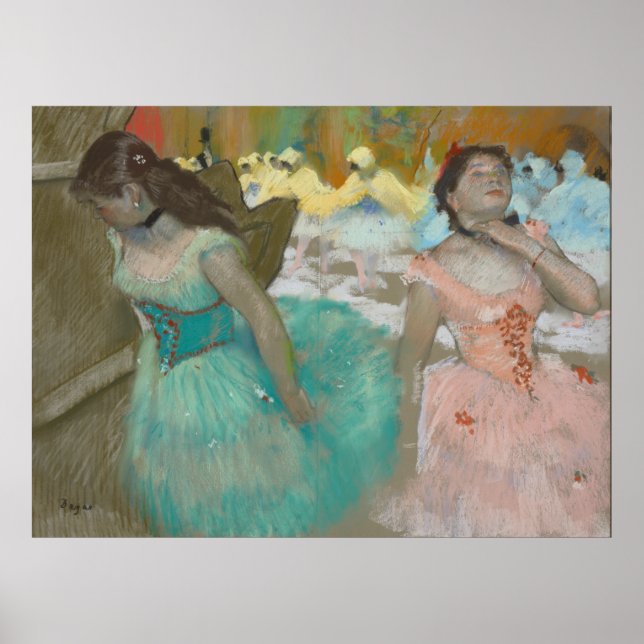 Eingang der Maskentänzer Degas Canvas Print Poster (Vorne)