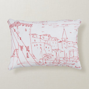 Eingang des alten Hafens  Marseille, Frankreich Zierkissen