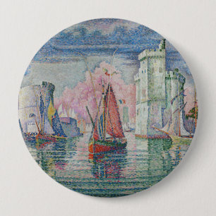 Eingang des Hafens von La Rochelle, Paul Signac Button
