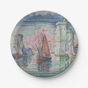 Eingang des Hafens von La Rochelle, Paul Signac Pappteller