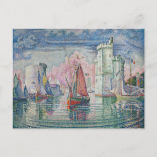 Eingang des Hafens von La Rochelle, Paul Signac Postkarte